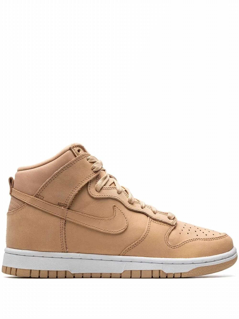 NEW NIKE women's dunk high sneakers in vachetta tan